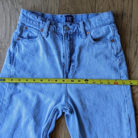 Gap High Rise Mom Jeans Blue 25 24 0 00 - Picture 5 of 10
